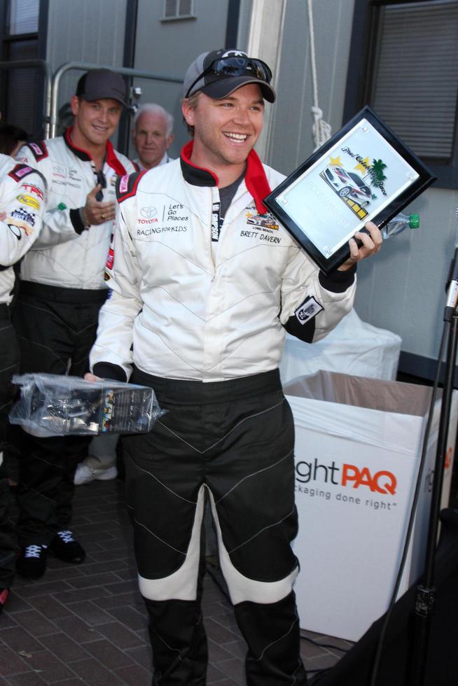LOS ANGELES, APR 11 - Brett Davern, Pole Winner with fastest qualifying time for the Celebrities at the 2014 Pro Celeb Race Qualifying Day at Long Beach Grand Prix on April 11, 2014 in Long Beach, CA photo