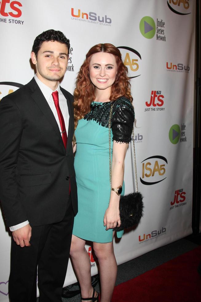 LOS ANGELES, APR 2 - Brett DelBuono, Jillian Clare at the 2014 Indie Series Awards at El Portal Theater on April 2, 2014 in North Hollywood, CA photo