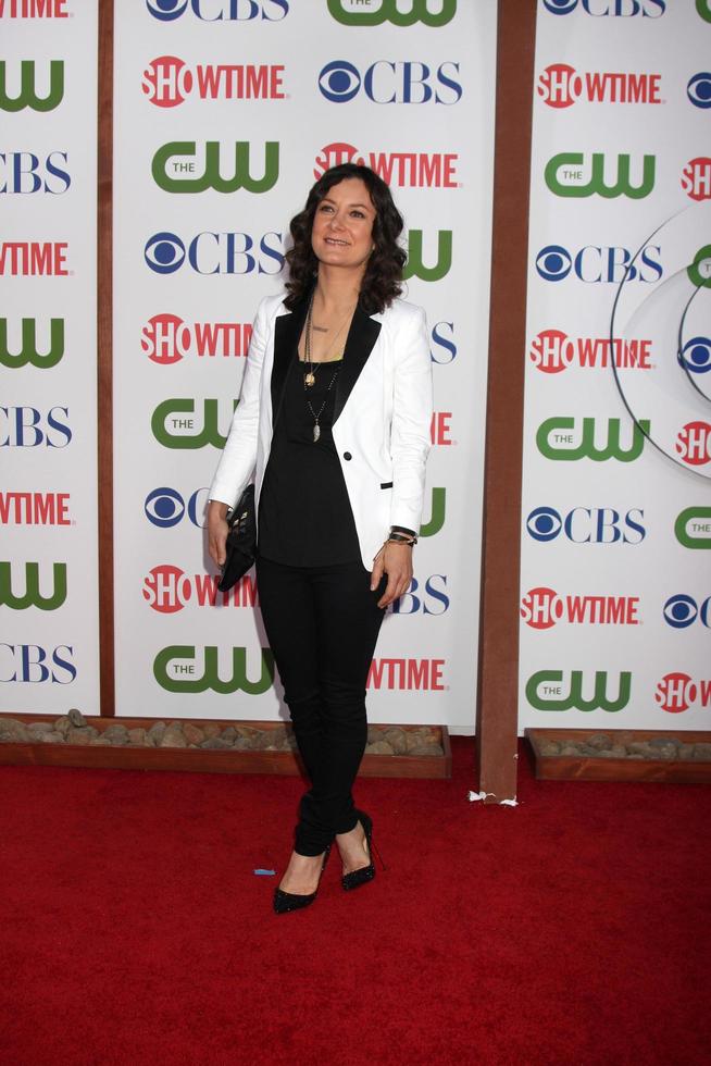 LOS ANGELES, AUG 3 - Sara Gilbert arriving at the CBS TCA Summer 2011 All Star Party at Robinson May Parking Garage on August 3, 2011 in Beverly Hills, CA photo