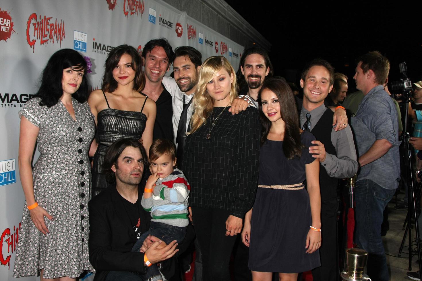 LOS ANGELES, SEP 15 - Joe Lynch, Zom B Movie Cast at the Chillerama Premiere at Hollywood Forever Cemetary on September 15, 2011 in Los Angeles, CA photo