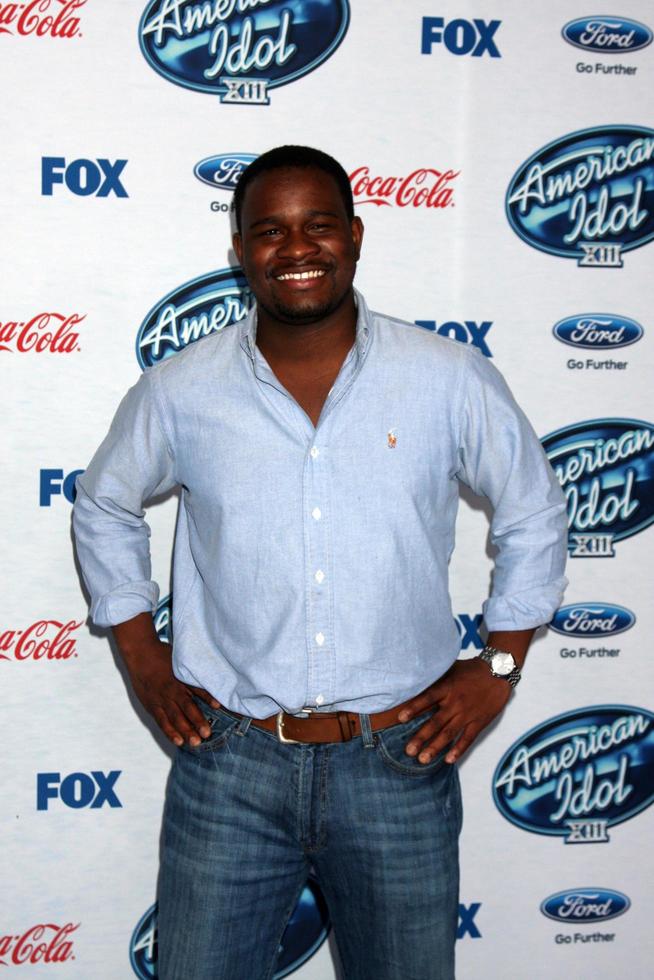 LOS ANGELES, FEB 20 - C J Harris at the American Idol 13 Finalists Party at Fig and Olive on February 20, 2014 in West Hollywood, CA photo