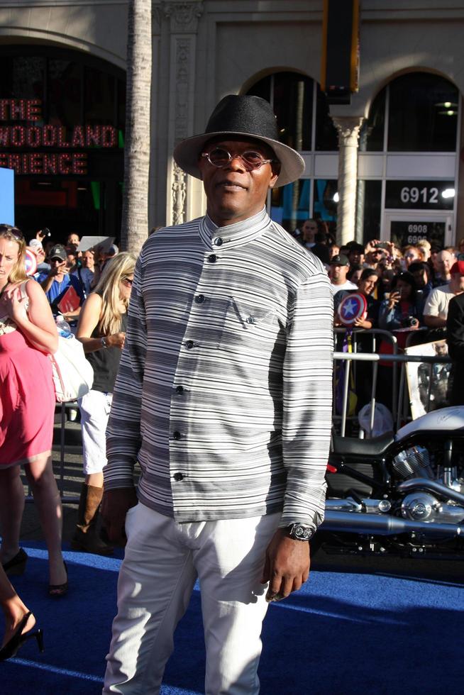 LOS ANGELES, JUL 19 - Samuel L Jackson arriving at the Captain America - The First Avenger Premiere at El Capitan Theater on July 19, 2011 in Los Angeles, CA photo