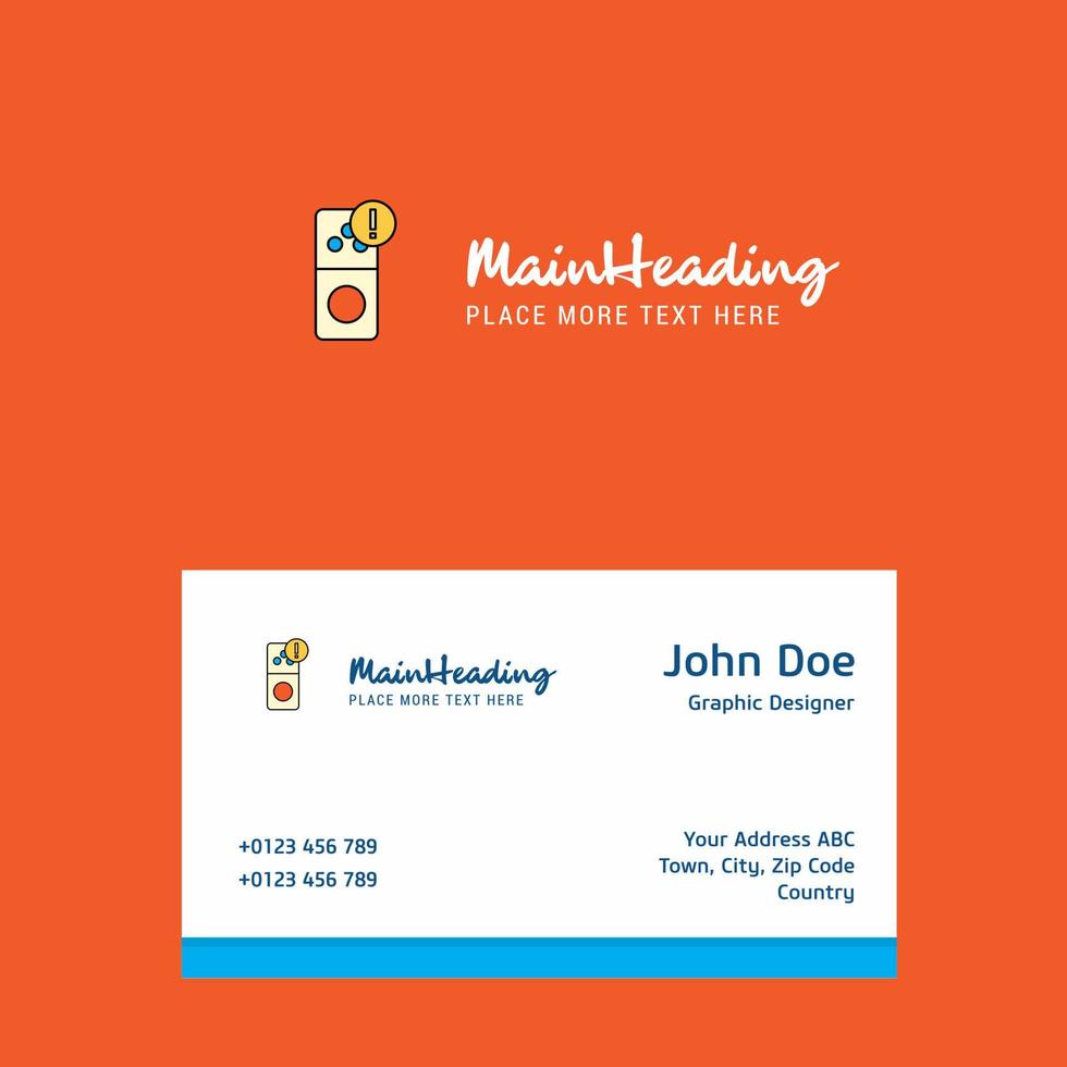 Internet error logo Design with business card template Elegant corporate identity Vector