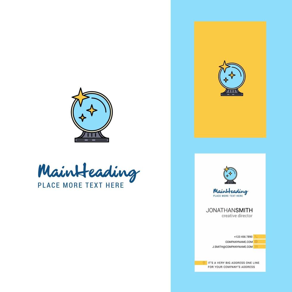 Mirror Creative Logo and business card vertical Design Vector