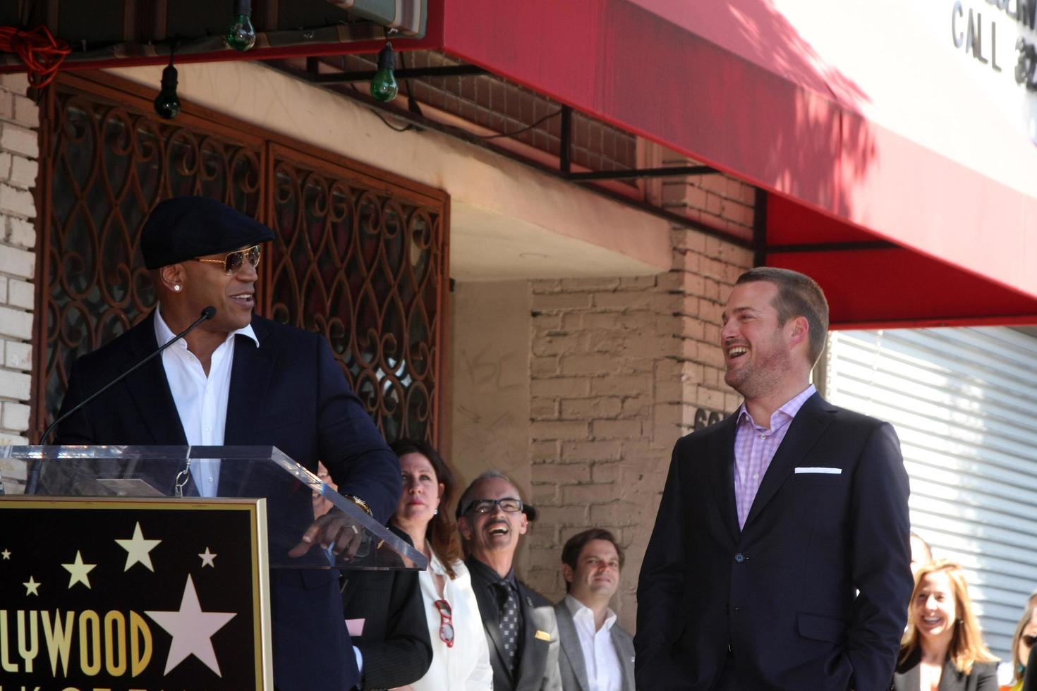 LOS ANGELES, MAR 5 - LL Cool J, James Todd Smith, Chris O Donnell at the Chris O Donnell Hollywood Walk of Fame Star Ceremony at the Hollywood Blvd on March 5, 2015 in Los Angeles, CA photo