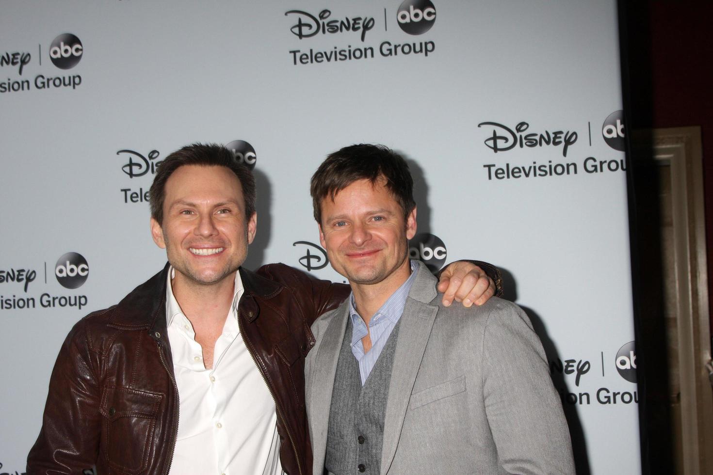 LOS ANGELES, JAN 17 - Christian Slater, Steve Zahn at the Disney-ABC Television Group 2014 Winter Press Tour Party Arrivals at The Langham Huntington on January 17, 2014 in Pasadena, CA photo