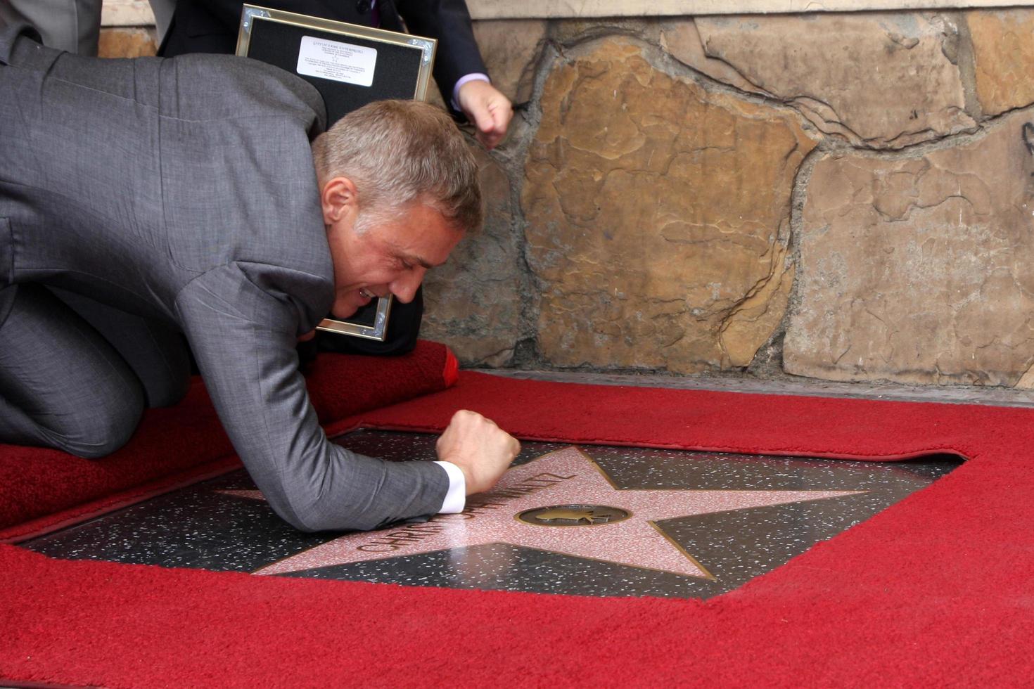 LOS ANGELES, DEC 1 - Christoph Waltz at the Christoph Waltz Hollywood Walk of Fame Star Ceremony at the Hollywood Boulevard on December 1, 2014 in Los Angeles, CA photo