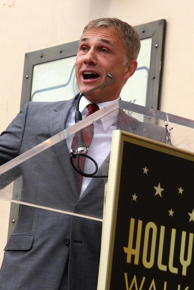 LOS ANGELES, DEC 1 - Christoph Waltz at the Christoph Waltz Hollywood Walk of Fame Star Ceremony at the Hollywood Boulevard on December 1, 2014 in Los Angeles, CA photo