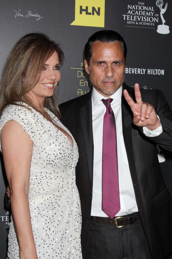 LOS ANGELES, JUN 23 - Maurice Bernard, wife arrives at the 2012 Daytime Emmy Awards at Beverly Hilton Hotel on June 23, 2012 in Beverly Hills, CA photo