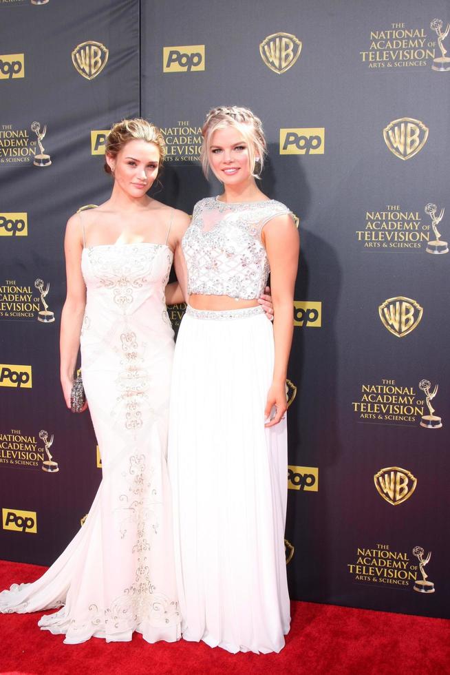 LOS ANGELES, APR 26 - Hunter King, Kelli Goss at the 2015 Daytime Emmy Awards at the Warner Brothers Studio Lot on April 26, 2015 in Burbank, CA photo