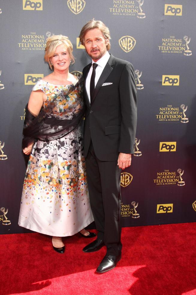 LOS ANGELES, APR 26 - Mary Beth Evans, Stephan Nichols at the 2015 Daytime Emmy Awards at the Warner Brothers Studio Lot on April 26, 2015 in Burbank, CA photo