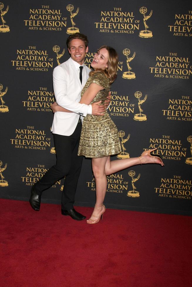 LOS ANGELES, FEB 24 - Lachlan Buchanan, Hunter King at the Daytime Emmy Creative Arts Awards 2015 at the Universal Hilton Hotel on April 24, 2015 in Los Angeles, CA photo