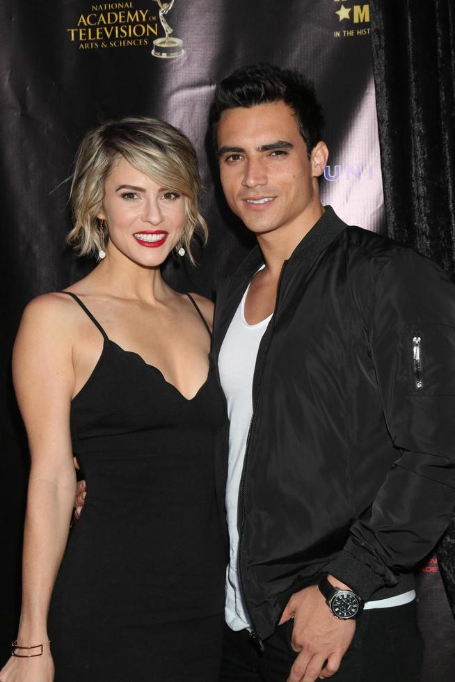LOS ANGELES, APR 27 - Linsey Godfrey, Marco James Marquez at the 2016 Daytime EMMY Awards Nominees Reception at the Hollywood Museum on April 27, 2016 in Los Angeles, CA photo