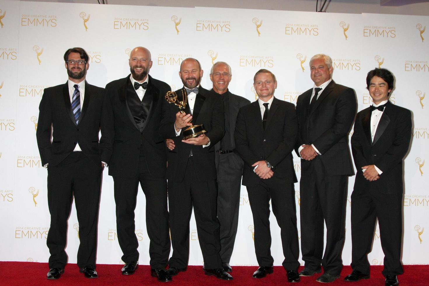 LOS ANGELES, AUG 16 - Deadliest Catch, Cinematraphy for a Reality Program at the 2014 Creative Emmy Awards, Press Room at Nokia Theater on August 16, 2014 in Los Angeles, CA photo