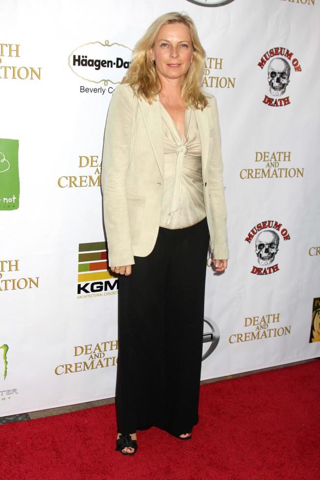 LOS ANGELES, AUG 26 - Debbon Ayer arrives at the Death and Cremation Premiere at 20th Century Fox Studios on August 26, 2010 in Century City, CA photo