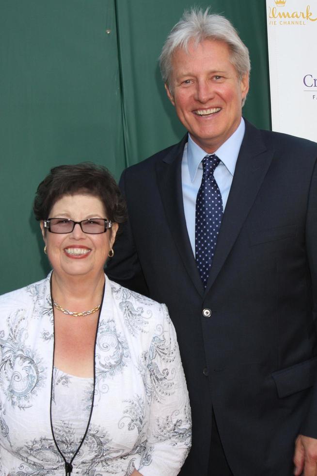 LOS ANGELES, JUL 8 - Debbie Macomber, Bruce Boxleitner at the Crown Media Networks July 2014 TCA Party at the Private Estate on July 8, 2014 in Beverly Hills, CA photo