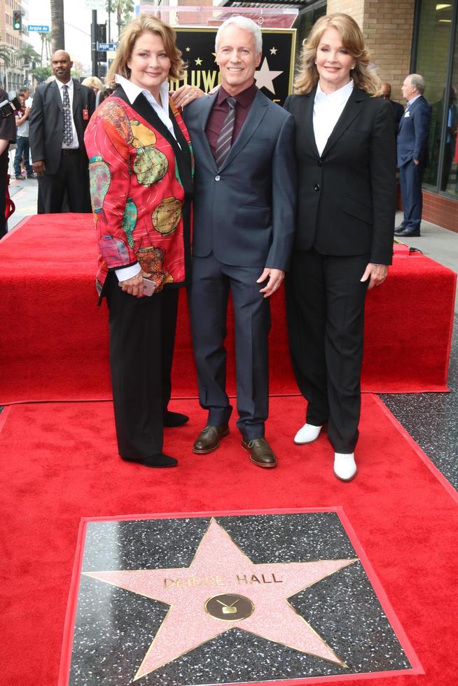 LOS ANGELES, MAY 19 - Andrea Hall Gengler, Greg Meng, Deidre Hall at the Deidre Hall Hollywood Walk of Fame Ceremony at Hollywood Blvd on May 19, 2016 in Los Angeles, CA photo