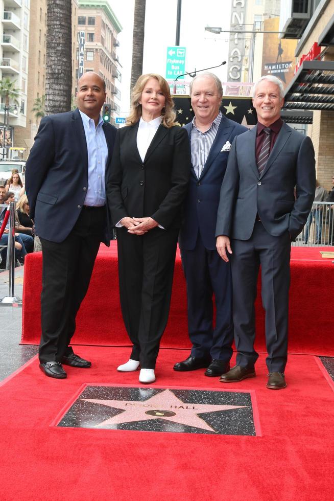 LOS ANGELES, MAY 19 - unidentified, Deidre Hall, Ken Corday, Greg Meng at the Deidre Hall Hollywood Walk of Fame Ceremony at Hollywood Blvd on May 19, 2016 in Los Angeles, CA photo