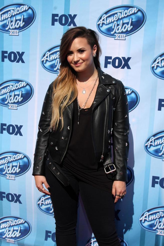 LOS ANGELES, MAY 21 - Demi Lovato at the American Idol Season 13 Finale at Nokia Theater at LA Live on May 21, 2014 in Los Angeles, CA photo