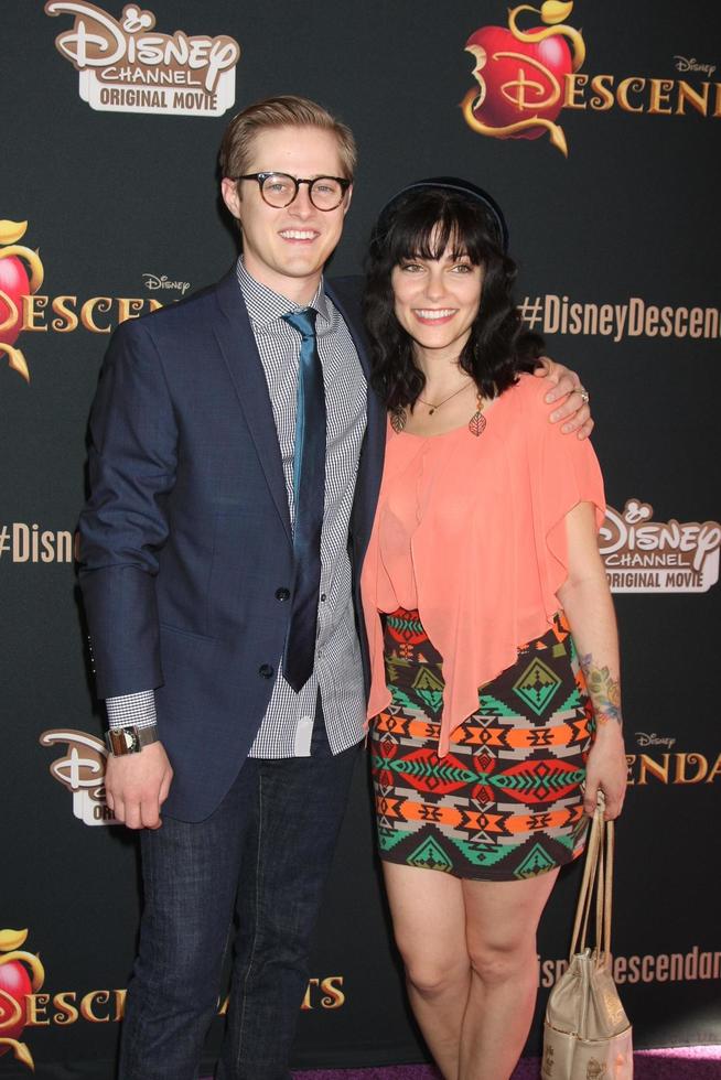 LOS ANGELES, JUL 24 - Lucas Grabeel, Emily Morris at the Descendants Premiere Screening at the Walt Disney Studios on July 24, 2015 in Burbank, CA photo