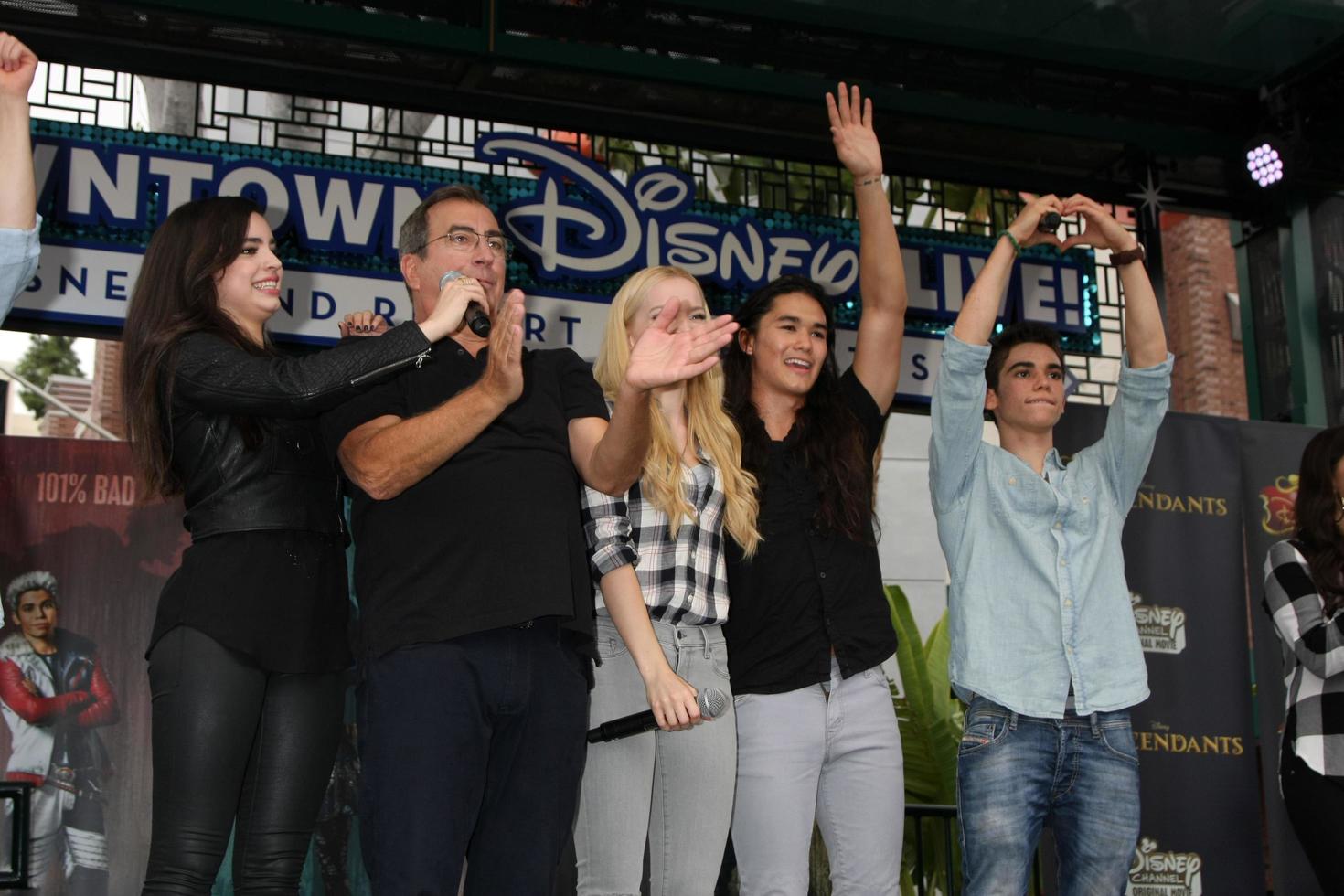 LOS ANGELES, OCT 17 - Cameron Boyce, Dove Cameron at the Stars of Descendants Personal Appearance at the Downtown Disney on October 17, 2015 in Anaheim, CA photo