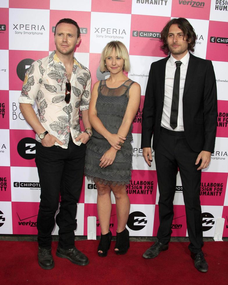 LOS ANGELES, JUL 25 - Joy Formidable at the Billabong s 6th Annual Design For Humanity Event at the Paramount Studios on July 25, 2012 in Los Angeles, CA photo