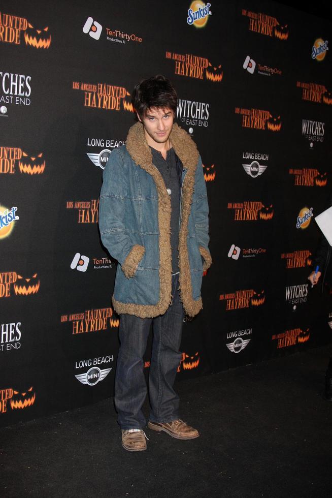 LOS ANGELES, OCT 10 - Devon Werkheiser at the 8th Annual LA Haunted Hayride Premiere Night at Griffith Park on October 10, 2013 in Los Angeles, CA photo