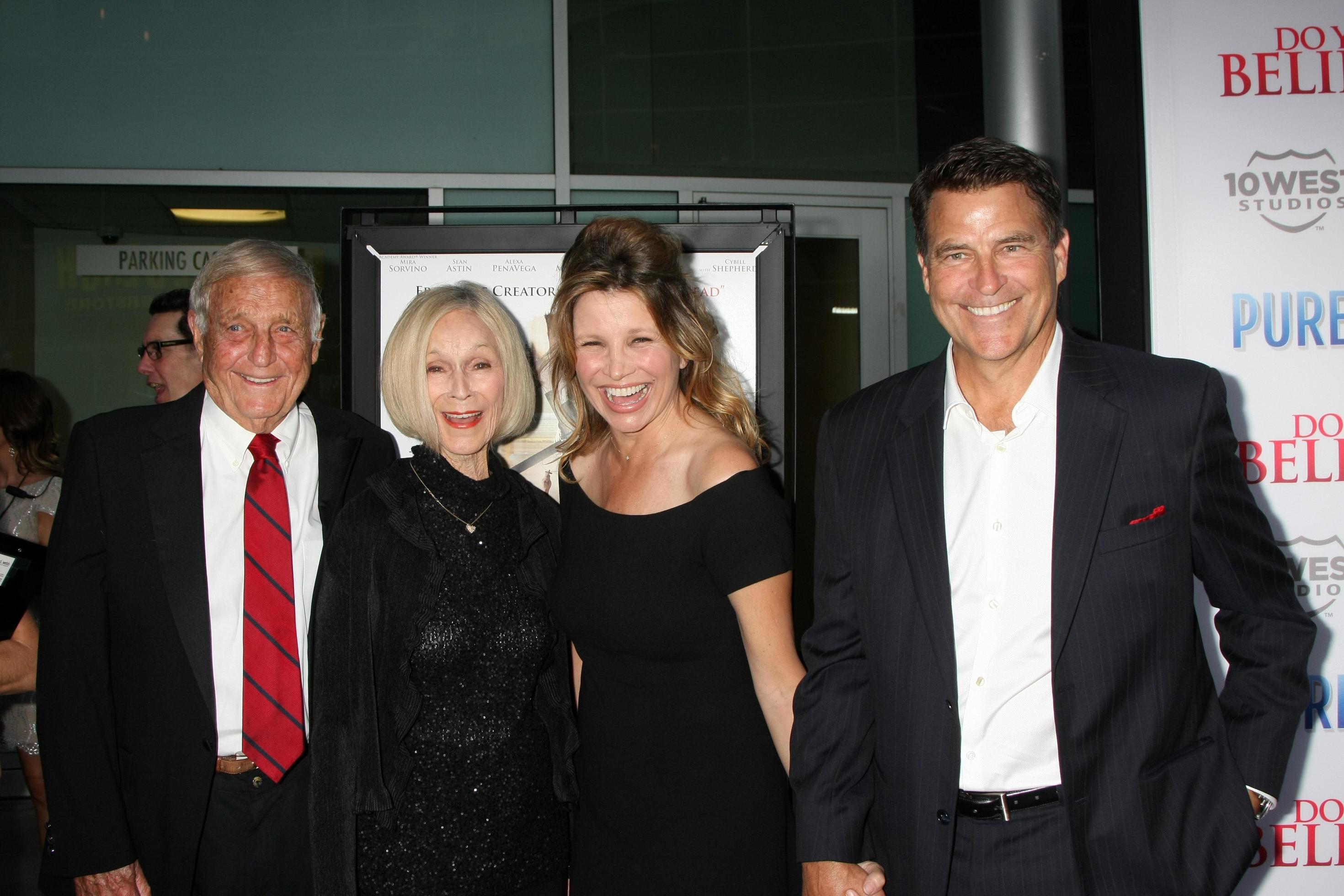 LOS ANGELES, MAR 16 Bob McGinley, Emily McGinley, Gigi Rice, Ted