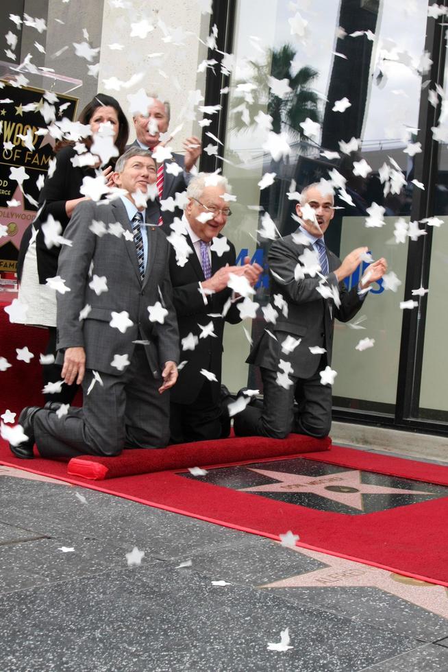 LOS ANGELES, DEC 11 - Don Mischer, Chamber officials, councilmen at the Don Mischer Star on the Hollywood Walk of Fame at the Hollywood Boulevard on December 11, 2014 in Los Angeles, CA photo