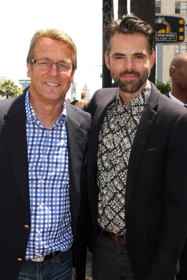 LOS ANGELES, MAY 9 - Doug Davidson, Jason Thompson at the Rick Springfield Hollywood Walk of Fame Star Ceremony at Hollywood Blvd on May 9, 2014 in Los Angeles, CA photo