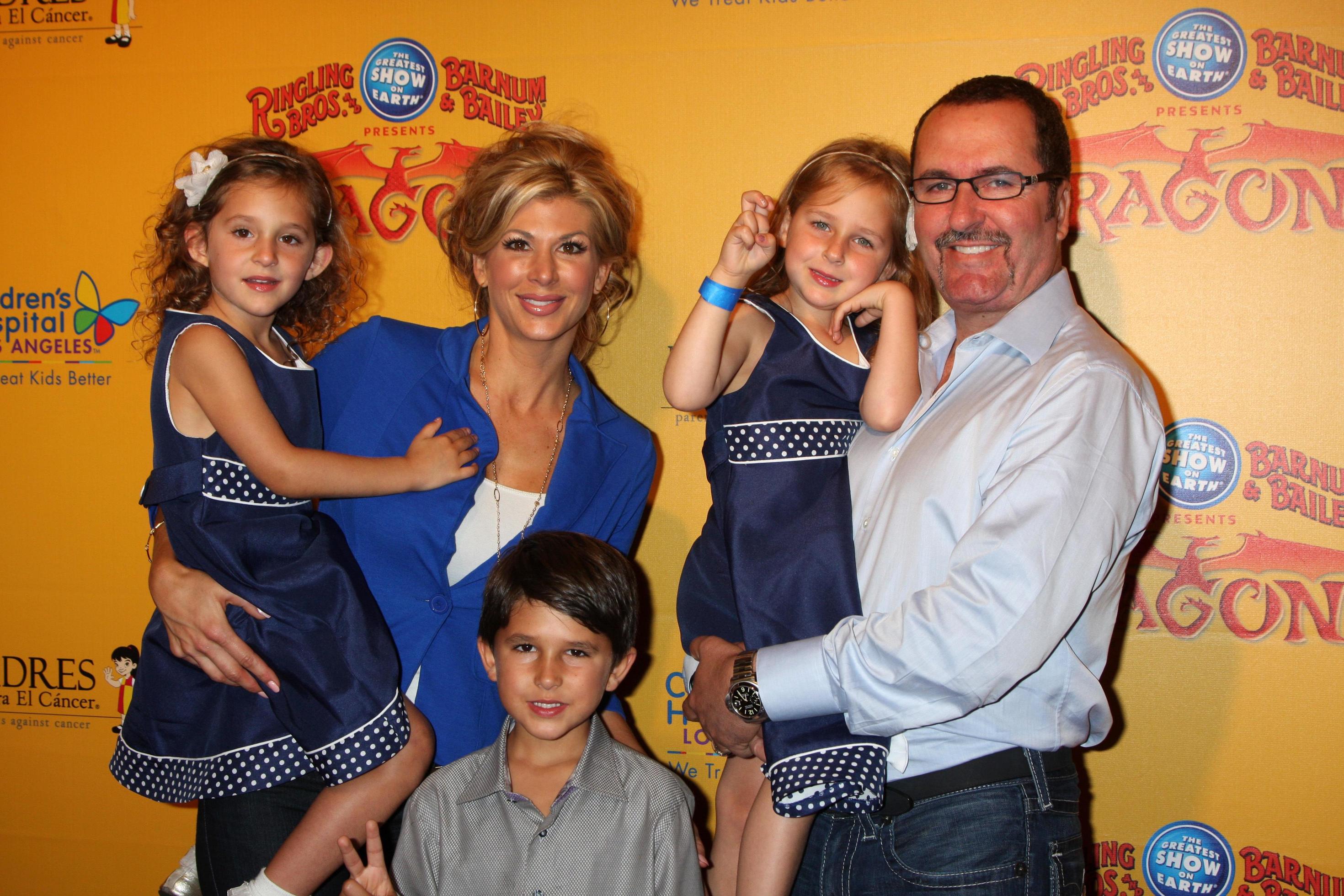 LOS ANGELES, JUL 12 - Alexis Bellino, Jim Bellino and family arrives at
