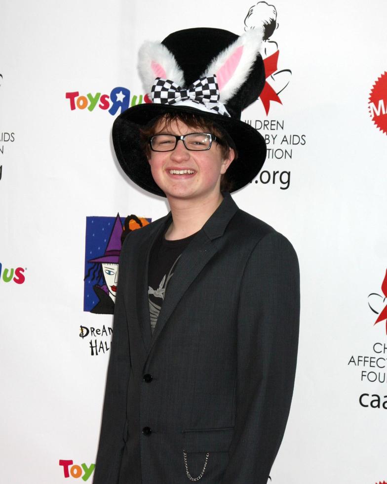 LOS ANGELES, OCT 30 - Angus T Jones arrives at the 17th Annual Dream Halloween benefiting CAAF at Barker Hanger on October 30, 2010 in Santa Monica, CA photo