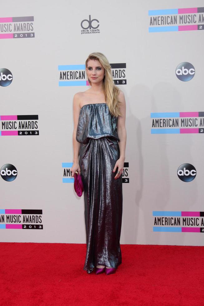 LOS ANGELES, NOV 24 - Emma Roberts at the 2013 American Music Awards Arrivals at Nokia Theater on November 24, 2013 in Los Angeles, CA photo
