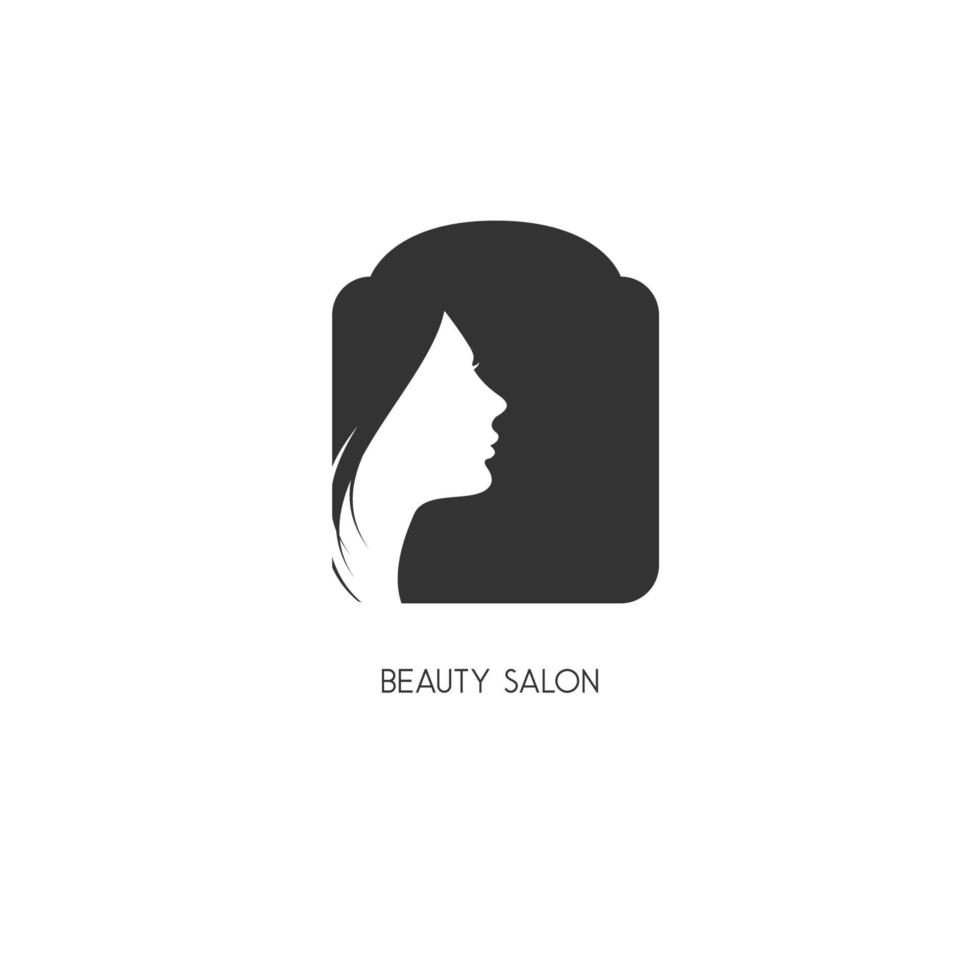 vector de logotipo de estilo de cabello de belleza