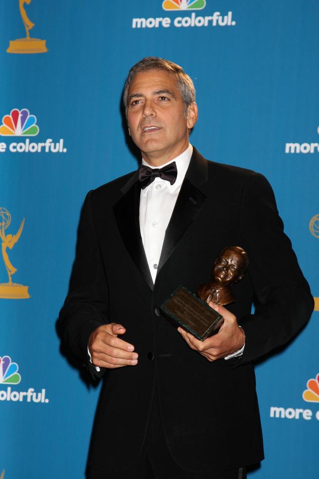 LOS ANGELES, AUG 29 - George Clooney in the Press Room at the 2010 Emmy Awards at Nokia Theater at LA Live on August 29, 2010 in Los Angeles, CA photo