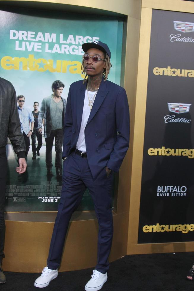 LOS ANGELES, MAY 27 - Wiz Khalifa at the Entourage Movie Premiere at the Village Theater on May 27, 2015 in Westwood, CA photo