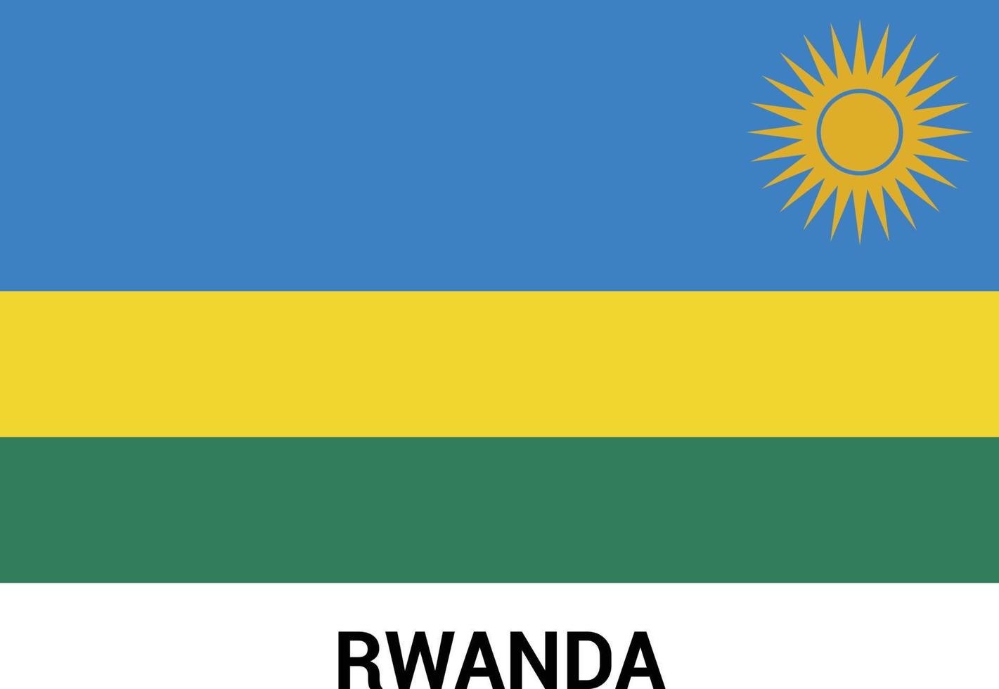 Rwanda flags design vector