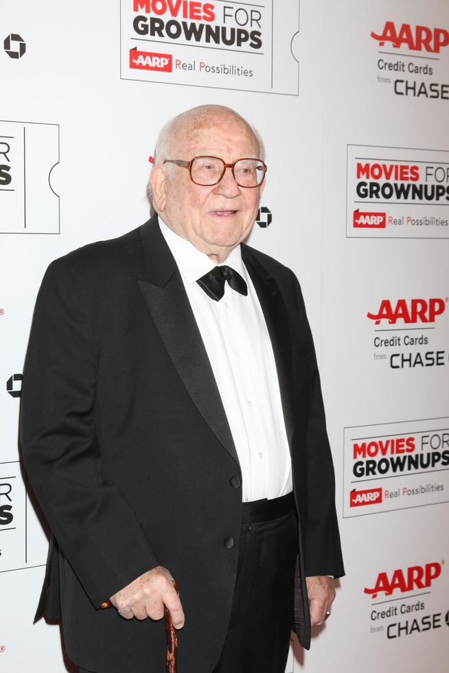 LOS ANGELES, FEB 8 - Ed Asner at the 15th Annual Movies For Grownups Awards at the Beverly Wilshire Hotel on February 8, 2016 in Beverly Hills, CA photo