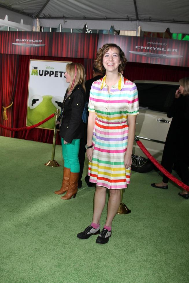 LOS ANGELES, NOV 12 - Kristen Schaal arrives at the Muppets World Premiere at El Capitan Theater on November 12, 2011 in Los Angeles, CA photo