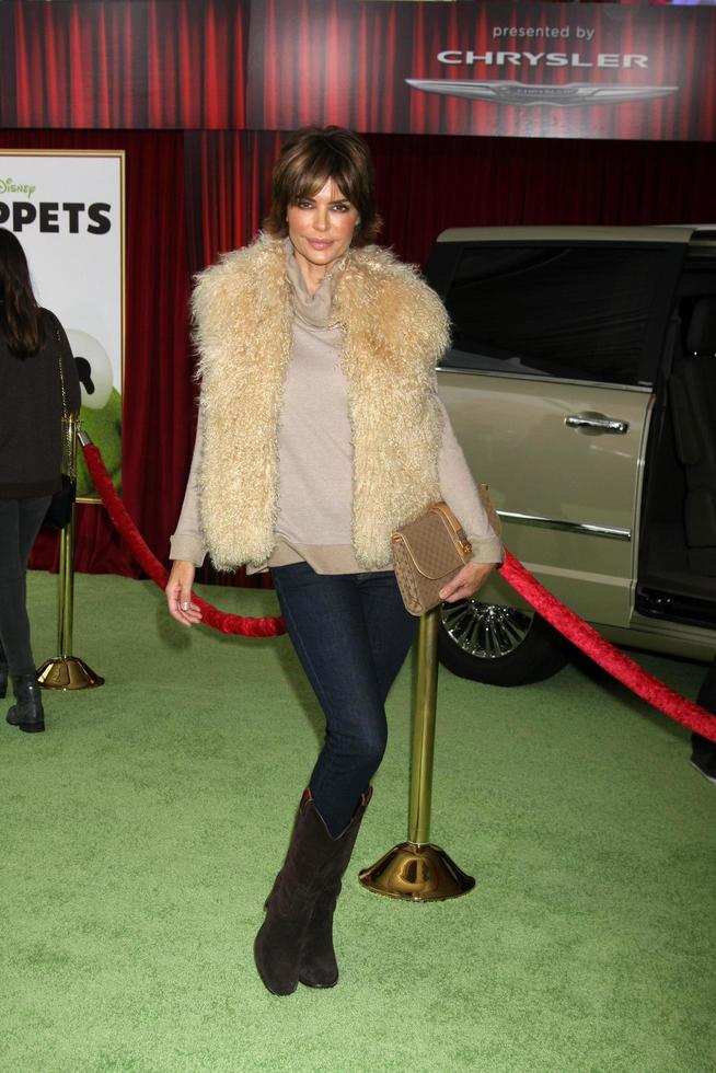 LOS ANGELES, NOV 12 - Lisa Rinna arrive at the Muppets World Premiere at El Capitan Theater on November 12, 2011 in Los Angeles, CA photo