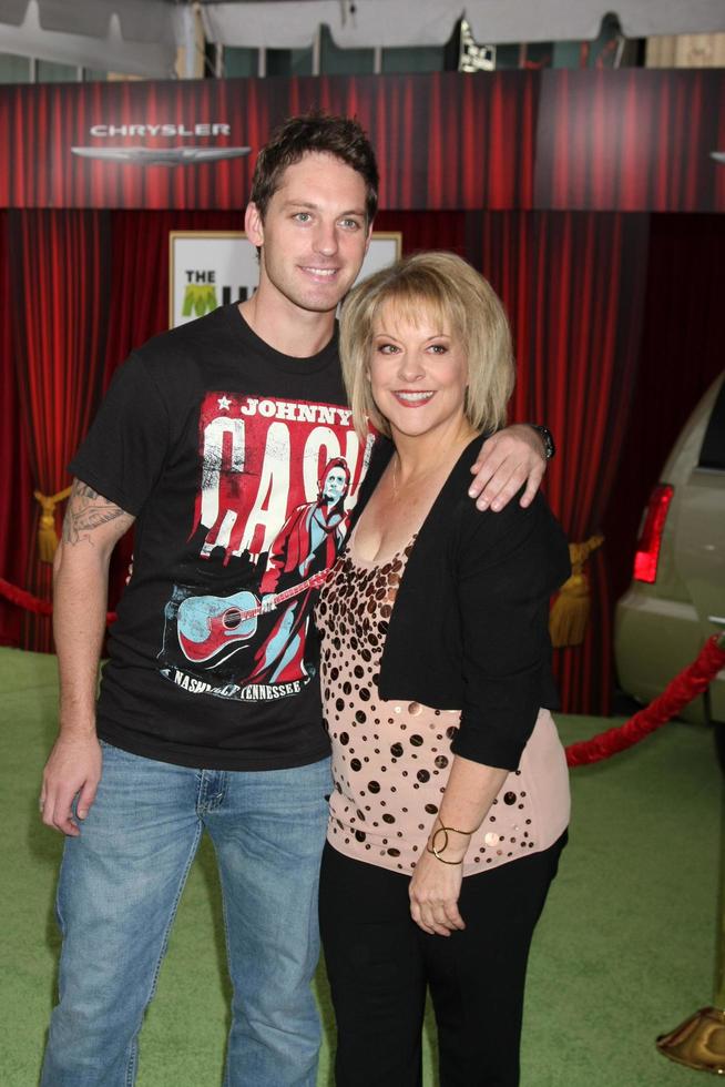 LOS ANGELES, NOV 12 - Nancy Grace, Tristan MacManus arrives at the Muppets World Premiere at El Capitan Theater on November 12, 2011 in Los Angeles, CA photo