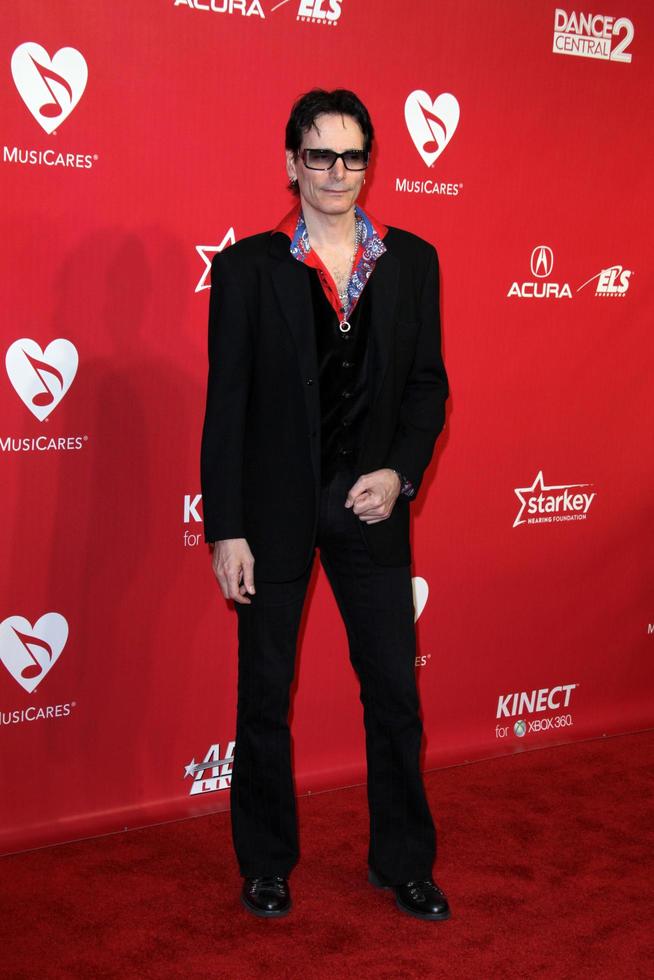 LOS ANGELES, FEB 10 - Steve Vai arrives at the 2012 MusiCares Gala honoring Paul McCartney at LA Convention Center on February 10, 2012 in Los Angeles, CA photo