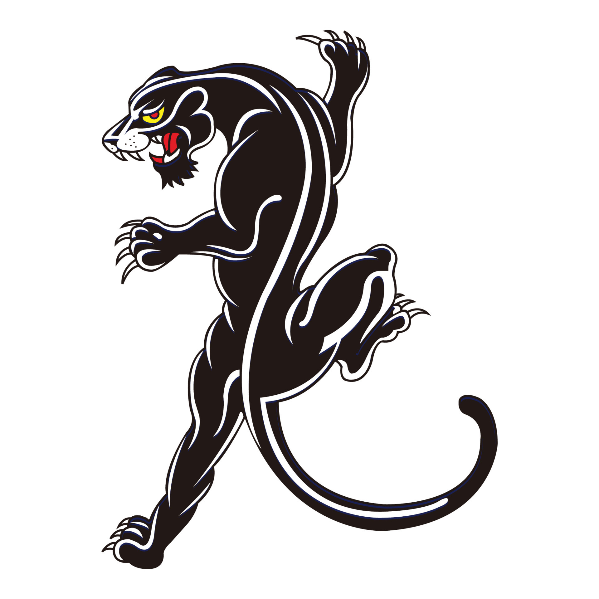 panther neo traditional tattoo 8327412 Vector Art at Vecteezy