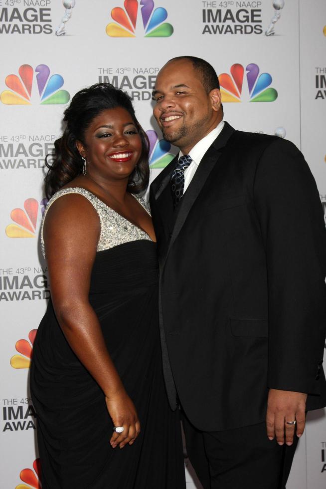 LOS ANGELES, FEB 17 - Julia Pace Mitchell, Stephen L Hightower II arrives at the 43rd NAACP Image Awards at the Shrine Auditorium on February 17, 2012 in Los Angeles, CA photo