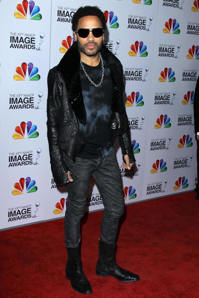 LOS ANGELES, FEB 17 - Lenny Kravitz arrives at the 43rd NAACP Image Awards at the Shrine Auditorium on February 17, 2012 in Los Angeles, CA photo
