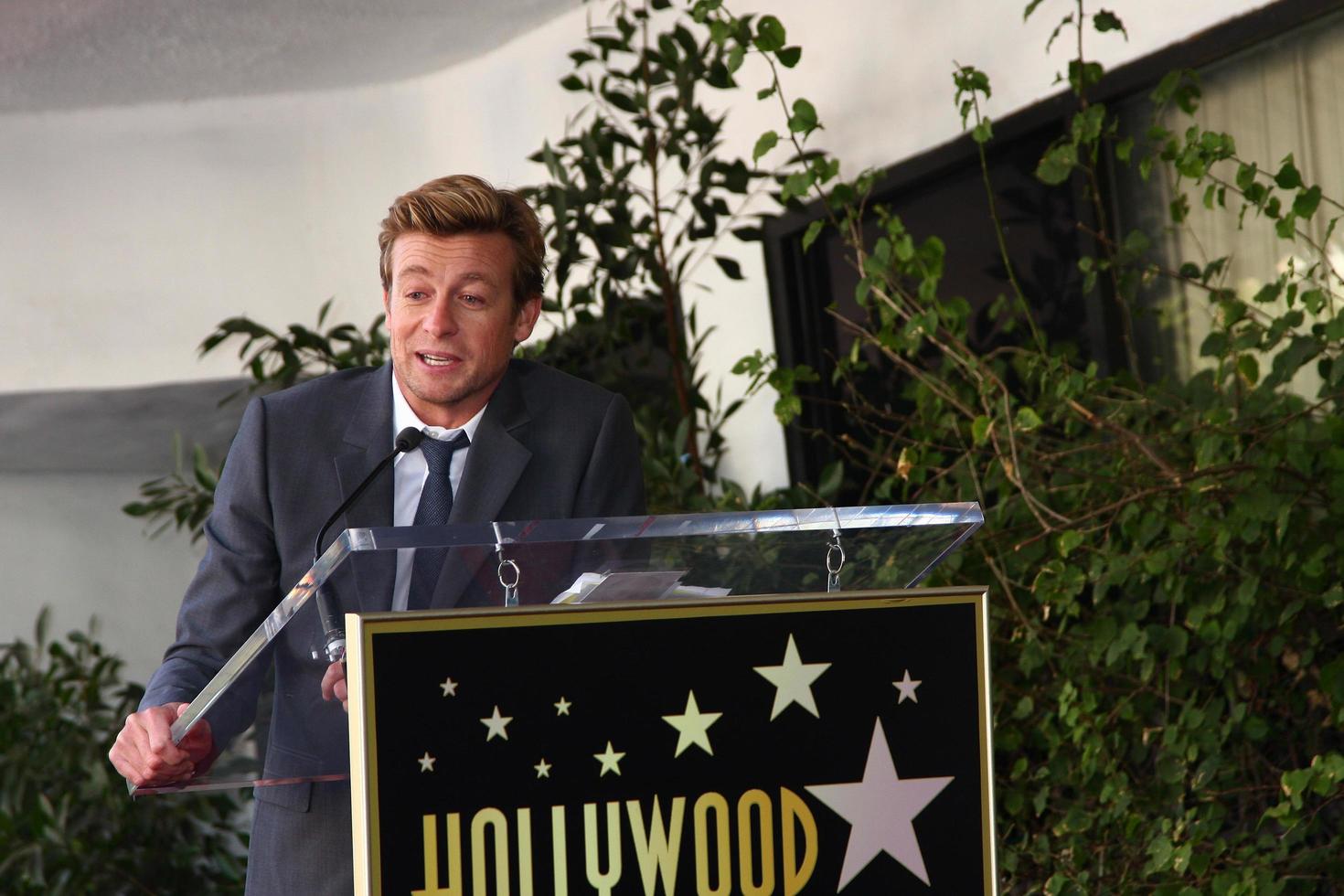 LOS ANGELES, FEB 14 - Simon Baker at the Hollywood Walk of Fame Ceremony honoring Simon Baker at the Hollywood Boulevard on February 14, 2013 in Los Angeles, CA photo