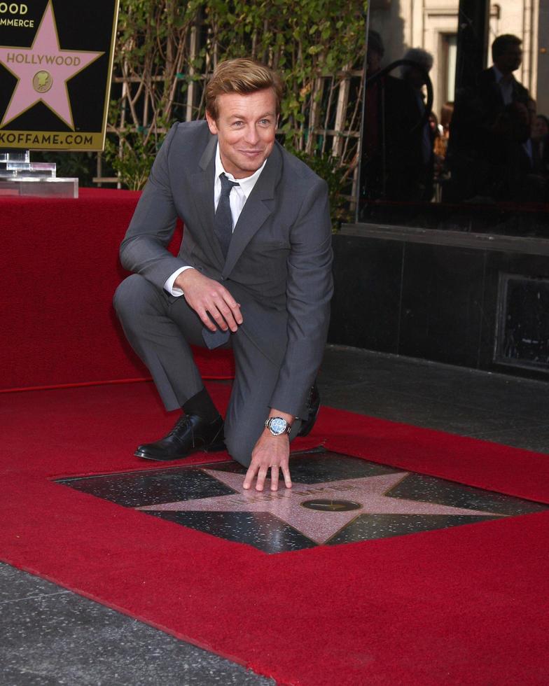 LOS ANGELES, FEB 14 - Simon Baker at the Hollywood Walk of Fame Ceremony honoring Simon Baker at the Hollywood Boulevard on February 14, 2013 in Los Angeles, CA photo