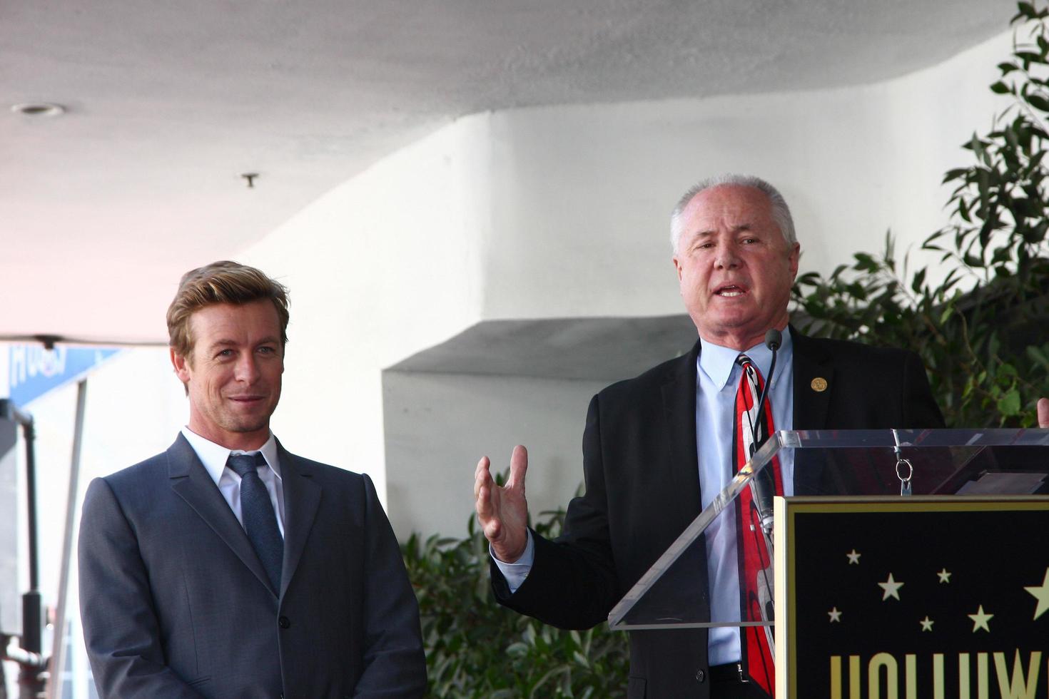 LOS ANGELES, FEB 14 - Simon Baker, Tom LeBonge at the Hollywood Walk of Fame Ceremony honoring Simon Baker at the Hollywood Boulevard on February 14, 2013 in Los Angeles, CA photo
