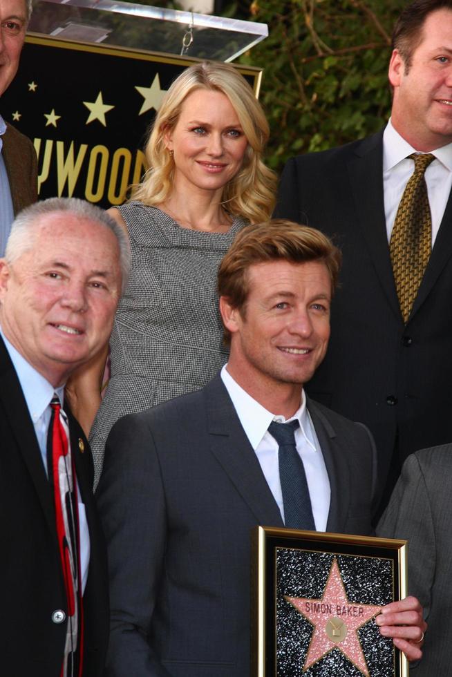 LOS ANGELES, FEB 14 - Naomi Watts, Simon Baker at the Hollywood Walk of Fame Ceremony honoring Simon Baker at the Hollywood Boulevard on February 14, 2013 in Los Angeles, CA photo