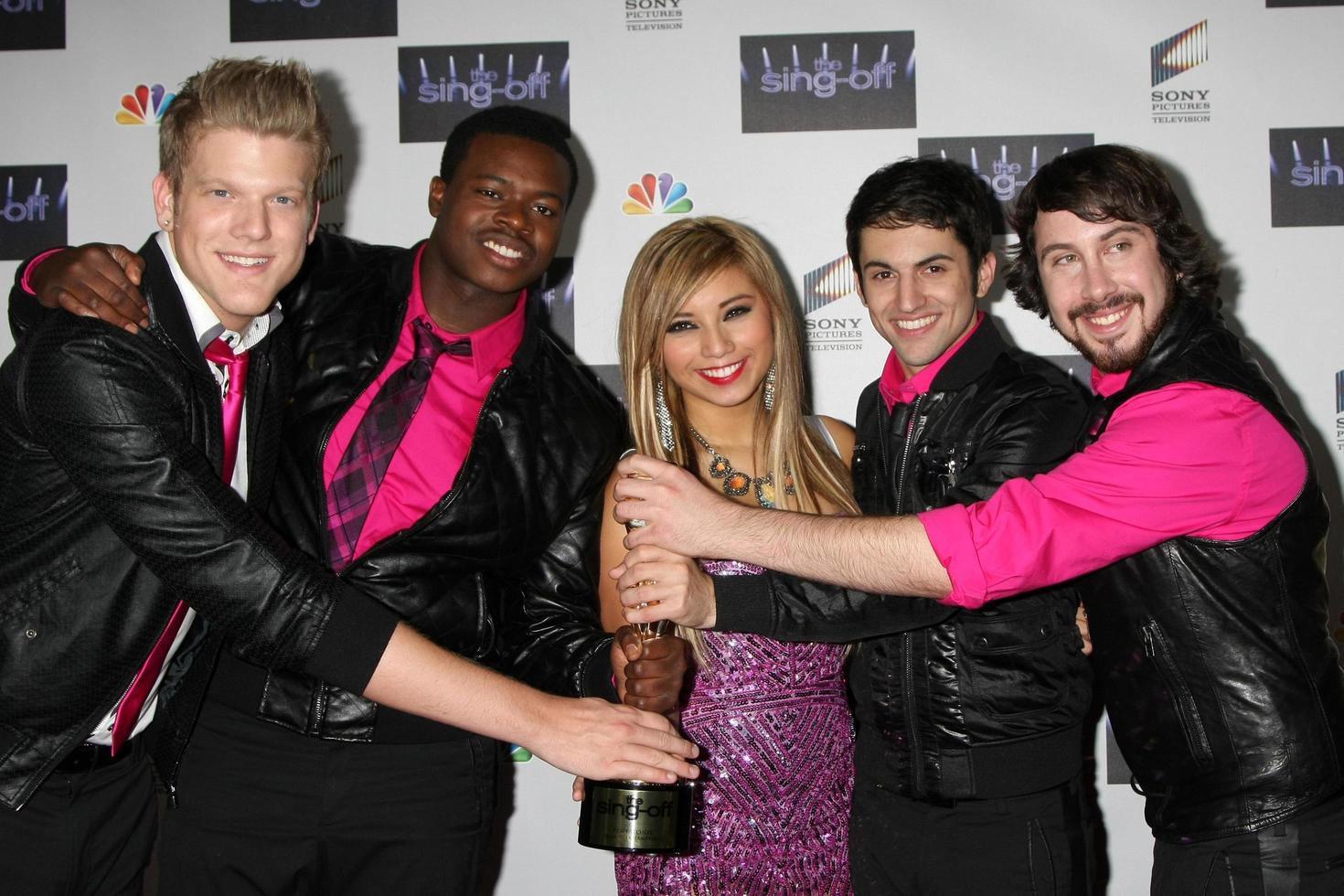 LOS ANGELES, NOV 28 - Pentatonix arrives at the NBC s The Sing Off Live Finale 2011 at Sony Pictures Studio on November 28, 2011 in Culver City, CA photo